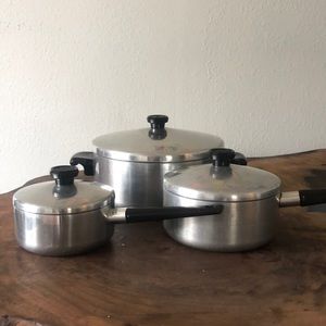 Three piece kitchen pots set from Wear Ever